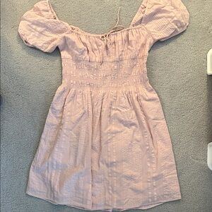 Sunday Best Blush Off-Shoulder Dress